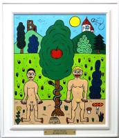 František R. Čech - Adam a Eda - originál 